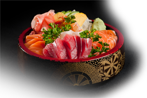 Plateau chirachi thon et saumon (Restaurant Osaka Agen)